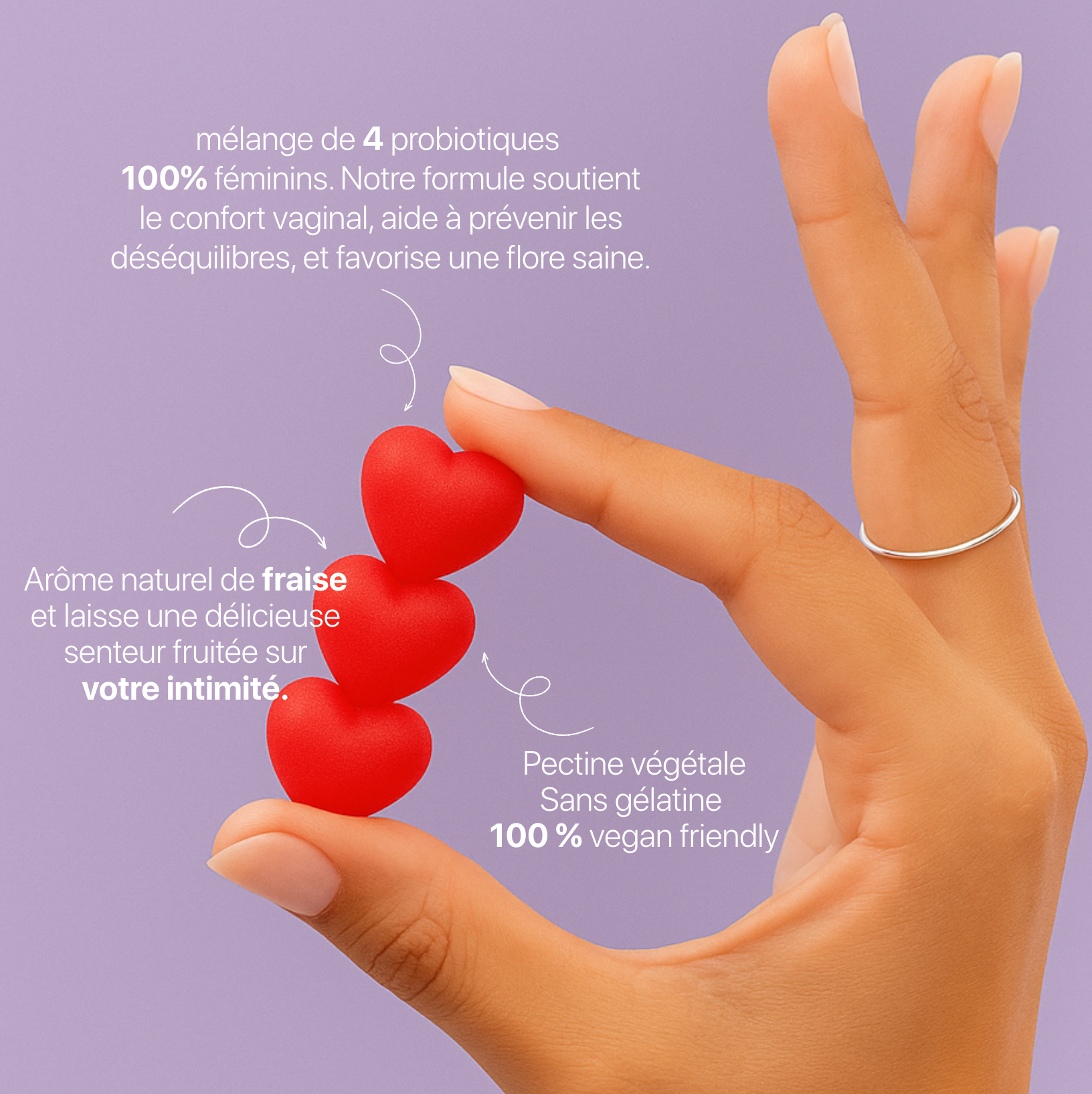 Yummy Gummies Lunavia l Gummies Équilibre Féminin - Zéro odeurs & infections