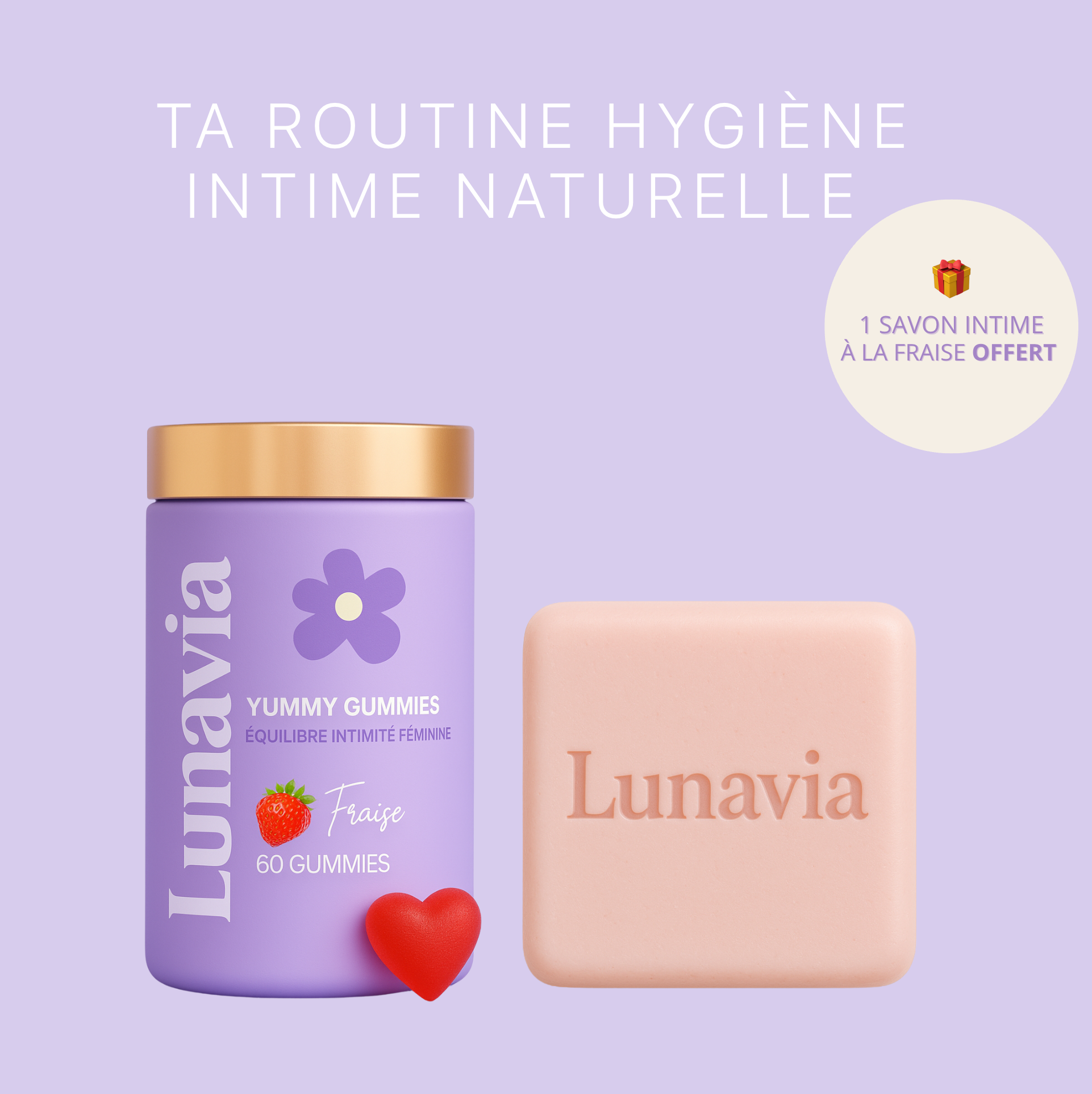 Yummy Gummies Lunavia l Gummies Équilibre Féminin - Zéro odeurs & infections